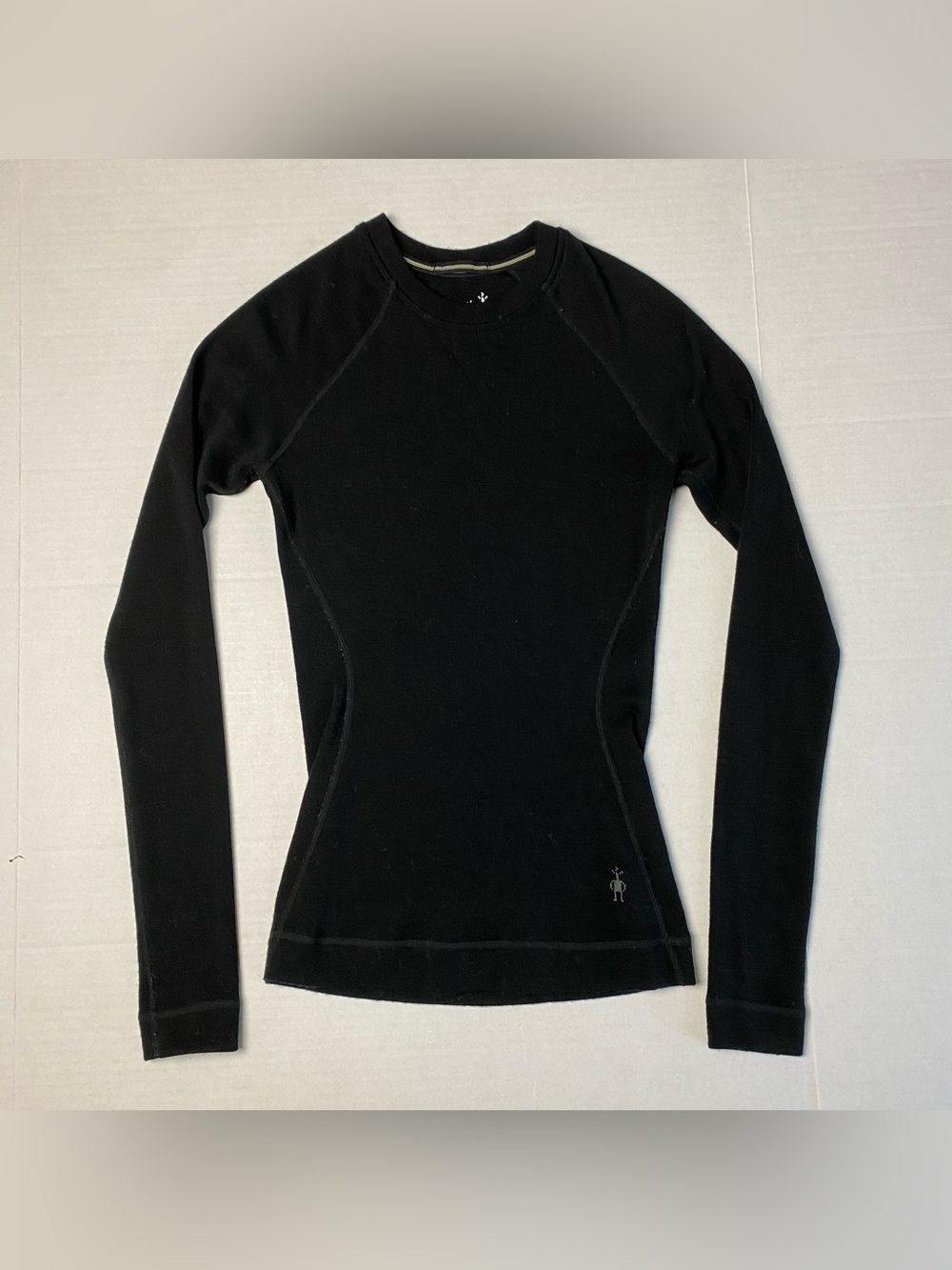 Smartwool Merino 250 Wool Long Sleeve Baselayer Shirt Womens XS Black Top